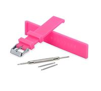 VINBAND Cinturini Orologi Alta Qualità Impermeabile Caucciù Donna Uomo Nero morbido - 18mm, 20mm, 22mm, 24mm Gomma Cinturino Orologio con Strumento (14mm, Rosa)