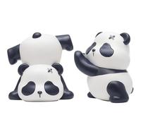 Vinbcorw 2 graziosi fermalibri a Forma di Panda Fermalibri Decorativi per scaffali, creativi fermalibri in Resina Sintetica per scaffali, scrivanie e Decorazioni per L'Ufficio Domestico