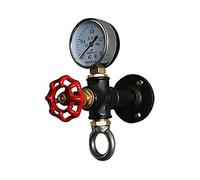 Vinbcorw Appendiabiti vintage appendiabiti Appendiabiti industriale retrò Appendiabiti da parete per tubo di ferro per arredamento antico,Nero,A1