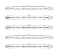 VINBE ECO HaloLine Tubo alogeno, base R7S, lampada tubolare alogena T3, 230V, 400W = 500W, 118 mm, bianco caldo - 2800K (5 pezzi)