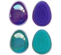 VinBee Spazzola districante per capelli per districare i capelli, senza tirare, per donne e bambini, colorata, per ogni tipo di capelli, piccola 2 pezzi (viola e verde)