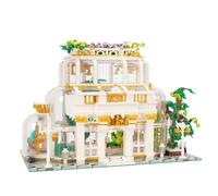 Vinbosion Set di blocchi da costruzione della casa dei fiori,Blocchi da costruzione per giardino con piante,Regalo per bambini e adulti (2231PCS)