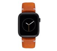 Vince Camuto Cinturino alla moda per Apple Watch, sicuro, regolabile, cinturino di ricambio per Apple Watch, adatto alla maggior parte dei polsi, Pelle marrone miele, 42/44/45mm