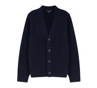 Vince - Cardigan a coste con scollo a V e bottoni - - Knitwear - Uomo - Blu - L