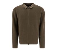 Vince - Cardigan a coste con zip - - Knitwear - Uomo - Verde - L