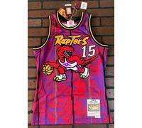 Vince. Carter Rapaci di Toronto Mitchell & Ness Basket Jersey ~ Mai Indossato