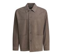 Vince - Giacca a camicia in camoscio - - Jackets - Uomo - Grigio - M