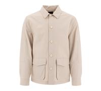 Vince - Giacca camicia con bottoni e tasche applicate - - Jackets - Uomo - Beige - M