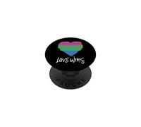 Vince l'amore con la bandiera polisessuale PopSockets PopGrip Adesivo