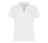 Vince - Polo a Coste in Misto Cotone - - Tops - Donna - Bianco - M