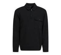 Vince - Polo con zip in misto cotone - - Sweatshirts & Hoodies - Uomo - Nero - XL
