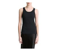 Vince, ,Tops ,Donna ,Nero ,L Ribbed Scoop-Neck Tank