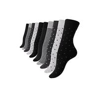 Vincent Creation 10 paia di calzini per donna delle ragazze dotted e rigato