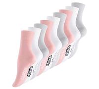 Vincent Creation 6 - 9 paia di calzini in bambù, unisex, per uomo e donna, in pizzo lavorato a mano 9 paia - Assortiti (rosa, bianco, grigio chiaro). 35-38