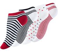 Vincent Creation 8 Paia Donna Calzini alla multicolore con Righe marittimo