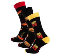 Vincent Creation Calzino 'Fast Food' giallo / rosso / nero Uomo Vincent Creation 41-45