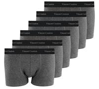 Vincent Creation - Confezione da 6 boxer da uomo antracite. M