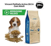 Vincent Crocchette Pet Daily Active 28/14 20kg Alimento completo cani Attivi
