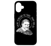 Vincent de Paul Prega per noi Santi cattolici Carità Custodia per iPhone 16 Plus