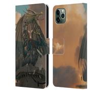 VINCENT HIE DRAGONI CUSTODIA COVER A PORTAFOGLIO PER APPLE iPHONE TELEFONI