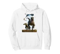 Vincent HIE Velociraptor Jurassic Predator Classico Dinosauro Felpa con Cappuccio