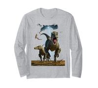 Vincent HIE Velociraptor Jurassic Predator Classico Dinosauro Maglia a Manica