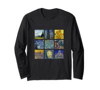 Vincent Van Gogh Dipinti Famosi Girasoli Notte Stellata Maglia a Manica
