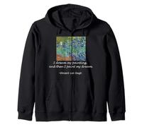 Vincent Van Gogh - Dipinto Famoso Irises My Dream Art Felpa con Cappuccio