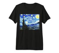 Vincent Van Gogh Dipinto La Notte Stellata Maglietta Premium