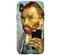 Vincent Van Gogh Divertente Cellulare Selfie Auto Ritratto Custodia per iPhone X/XS
