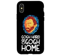 Vincent Van Gogh Hard Or Go Home Artist Custodia per iPhone X/XS