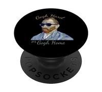 Vincent Van Gogh Hard or Go Home - Giochi di parole divertenti, umorismo dell'artista PopSockets PopGrip Adesivo