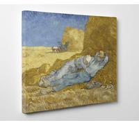 Vincent Van Gogh LA SIESTA Stampa di Pregio su Tela Canvas Vernice Pennellate
