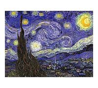 Wee Blue Coo Vincent Van Gogh Starry Night Old Master Painting Art Print Poster Wall Decor 12X16 Inch Stella Notte Vecchio maestro Pittura Manifesto Parete