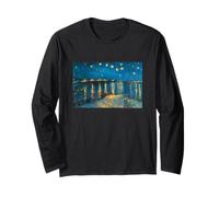 Vincent Van Gogh Starry Night Over The Rhone Maglia a Manica