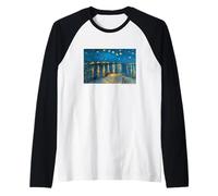 Vincent Van Gogh Starry Night Over The Rhone Maglia con Maniche Raglan