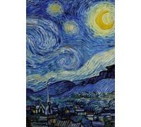 Vincent van Gogh 'Sternennacht' Notizbuch A5 kariert - 100 Seiten 90g/m² - Soft Cover - FSC Papier: Notebook Journal Tagebuch Diary A5 kariert