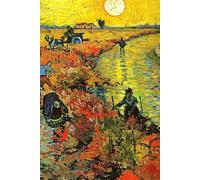 Vincent Van Gogh The Red Vineyard Notebook: 6" x 9" Blank Lined Journal, 120 Pages