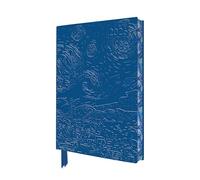 Vincent Van Gogh the Starry Night 2026 Artisan Art Vegan Leather Diary Planner - Page to View With Notes