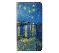 Vincent Vangogh Starry Night Over the Rhone Flip Case Cover Custodia per Google Pixel 10a