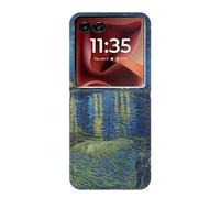 Vincent Vangogh Starry Night Over the Rhone Flip Case Cover Custodia per Motorola Razr 60 Ultra, Razr Ultra 2025