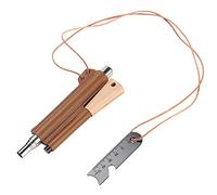 vincente Feuerstein Fire Starter Thick Ferro Rod con Stürmer e Paracord Wrist Lanyard,Pro Striker Paracord Lanyard, misura grande, 1 pezzo