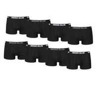 Vincenzo Bellini Confezione da 8/12 boxer da uomo, boxer Hipster, comodi e traspiranti, in cotone, boxer basic, Nero , S
