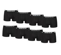 Vincenzo Bellini Confezione da 8/12 boxer da uomo, boxer Hipster, comodi e traspiranti, in cotone, boxer basic, Nero , S
