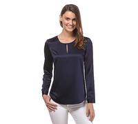 Vincenzo Boretti Blusa, Taglio Abbastanza Aderente, Scollo Rotondo Blu Scuro S