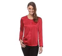 Vincenzo Boretti Blusa, Taglio Abbastanza Aderente, Scollo Rotondo Rosso Vino S