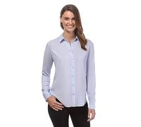 Vincenzo Boretti Blusa, Taglio Giusto, Colletto della Camicia Blu Ghiaccio S