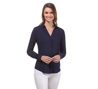 Vincenzo Boretti Blusa, Taglio Giusto, Colletto della Camicia Blu Scuro S