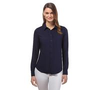 Vincenzo Boretti Blusa, Taglio Giusto, Colletto della Camicia Blu Scuro S