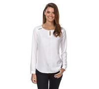 Vincenzo Boretti Blusa, Taglio Giusto, Scollo a Barca Bianco/Blu Scuro S